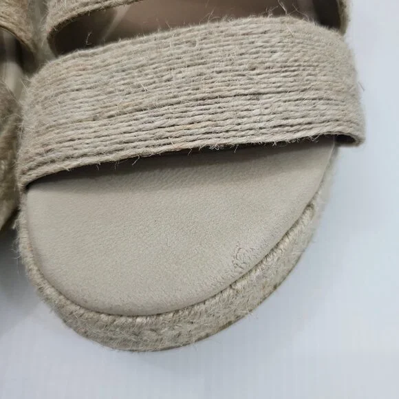 Eileen Fisher Mayla Espadrille Sandal Womens 8 Jute Platform Slide Summer - Picture 6 of 14